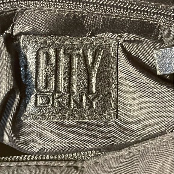DKNY City Tilly Small Leather & Fabric Backpack Foldover Flap Backpack Purse